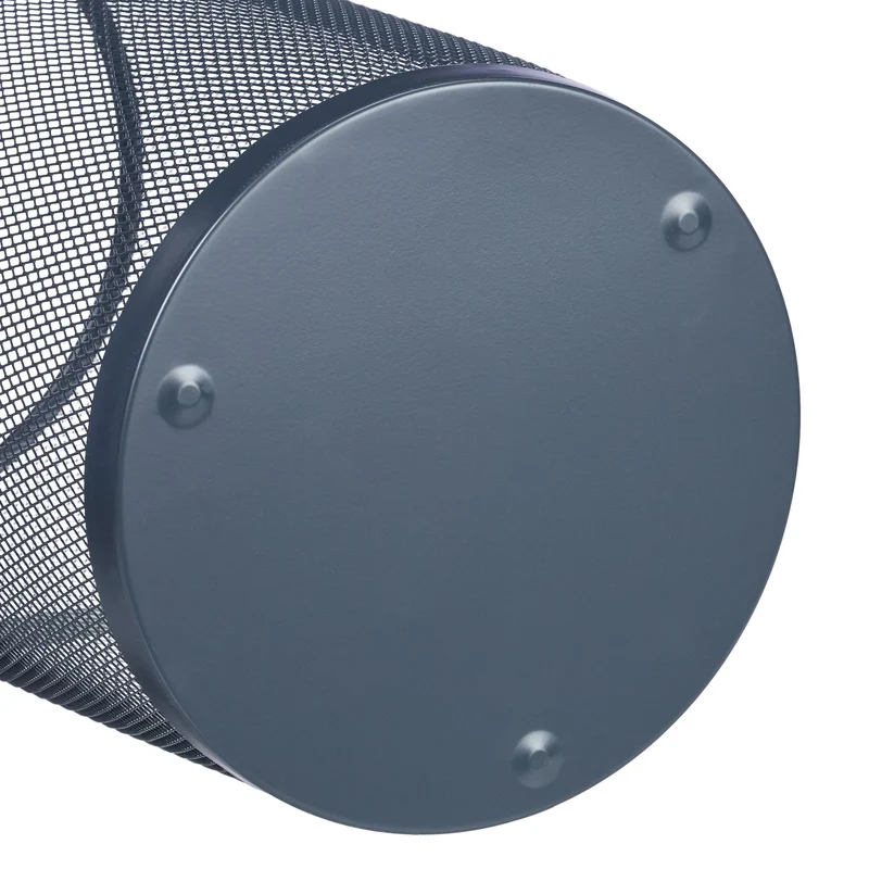Porte-parapluie rond design moderne foyer 25 x 25 x 70 cm en métal anthracite 13_0012587