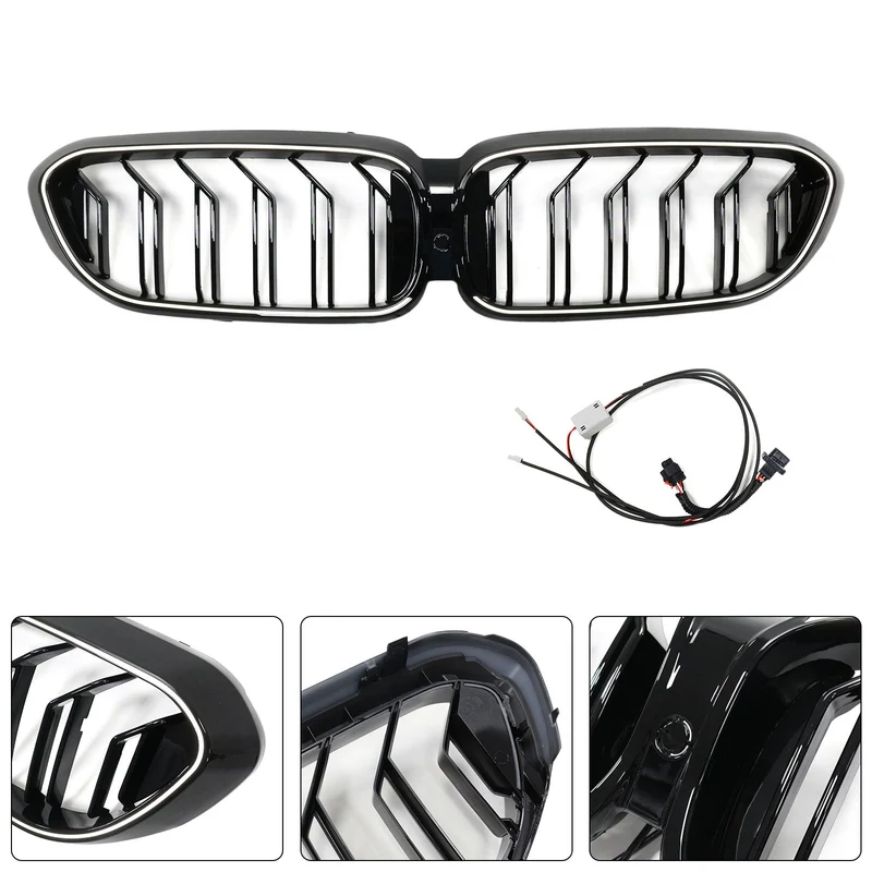 Calandre BMW Série 5 G30 G31 2017-2020 Noir Brillant