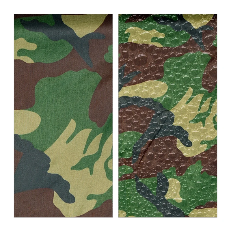 Lot de 2 ponchos multifonctionnels imperméables randonnée festival 80 x 120 cm en PVC camouflage 13_0012904