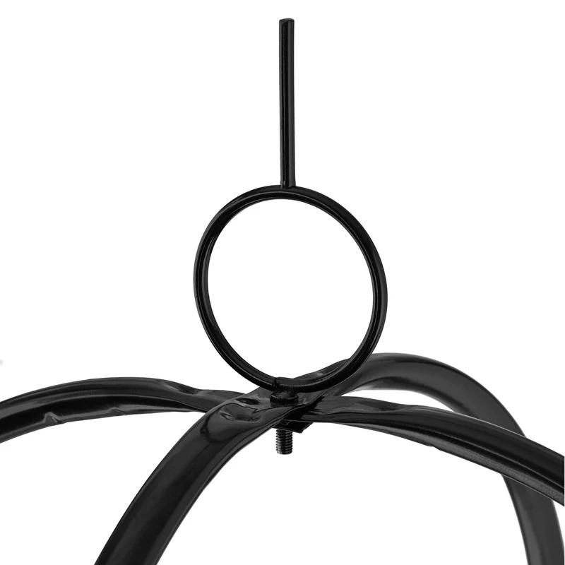 Trellis décoratif support plantes grimpantes jardin 200 x 30 cm embellissement métallique noir 13_0011747