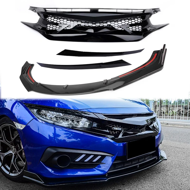 Calandre Racing Honda Civic 2016-2018 Noir