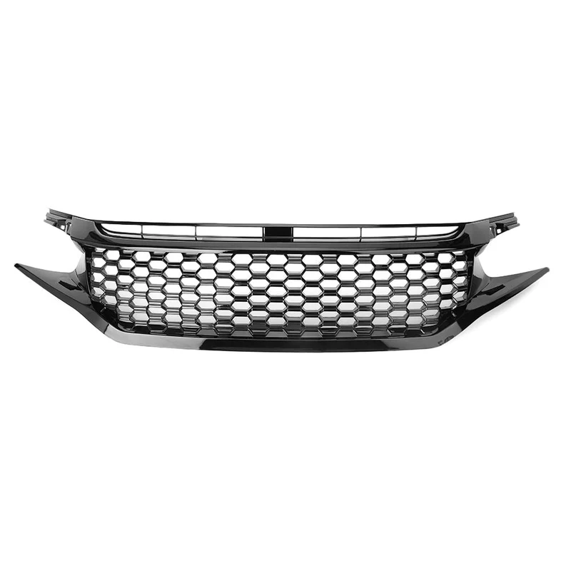 Calandre Racing Honda Civic 2016-2018 Noir Emblème Rouge