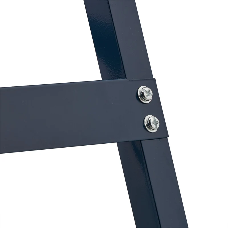 Lot de 2 tréteaux pliables réglables pour travaux domestiques 78 x 60 x 70 cm en acier noir 13_0011829