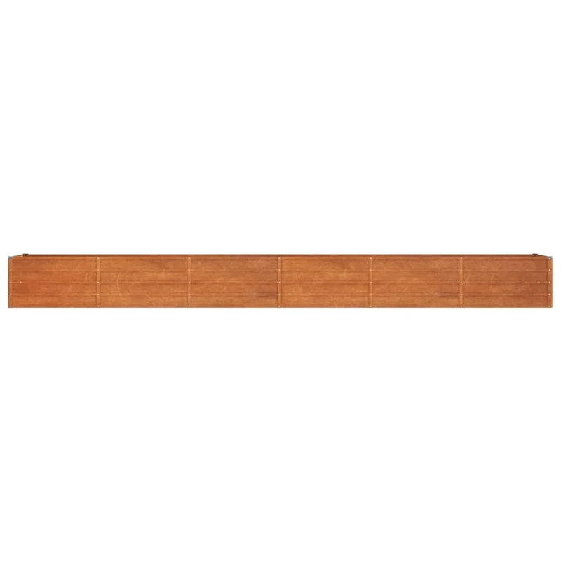 Jardinière bac lit surélevé plantes fleurs terrasse jardin de jardin rouillé 480 x 80 x 45 cm acier corten marron 02_0039876