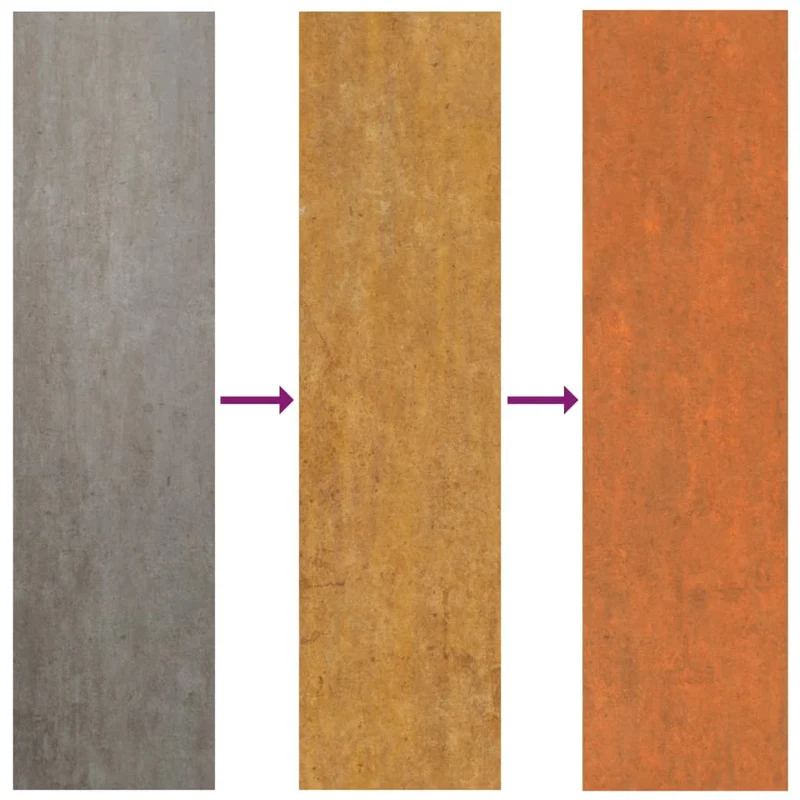 Jardinière bac lit surélevé plantes fleurs terrasse jardin de jardin rouillé 480 x 80 x 45 cm acier corten marron 02_0039876