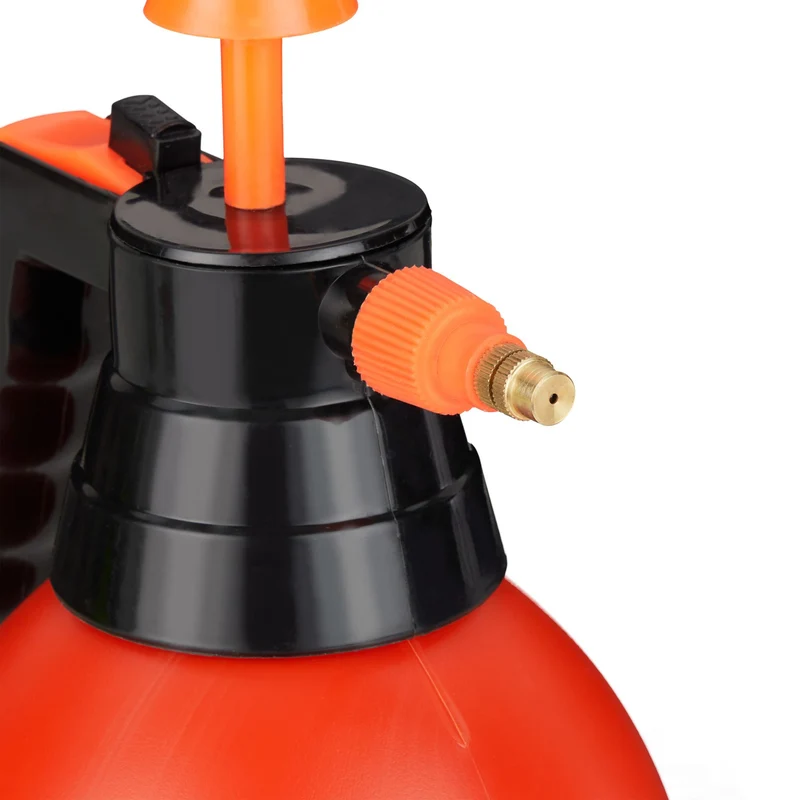Pulvérisateur à pression jardin 3L buse réglable pour arrosage et élimination mauvaises herbes en plastique orange 13_0011874