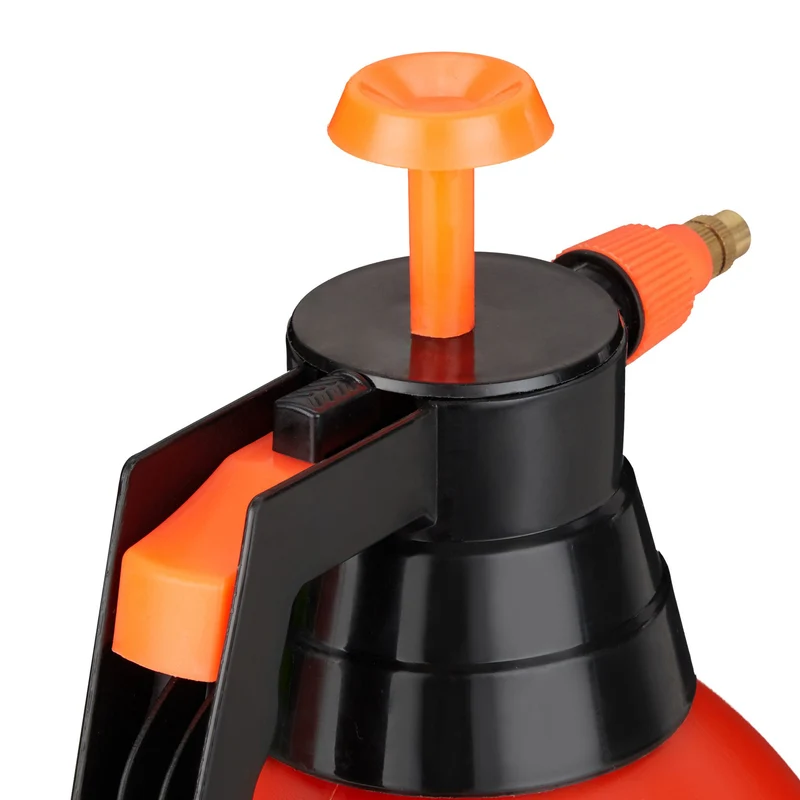 Pulvérisateur à pression jardin 3L buse réglable pour arrosage et élimination mauvaises herbes en plastique orange 13_0011874