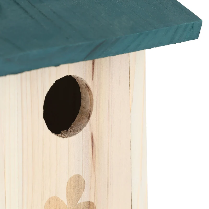 Nichoir pour oiseaux d'extérieur en bois de sapin 35 mm nettoyage facile design naturel 13_0012313