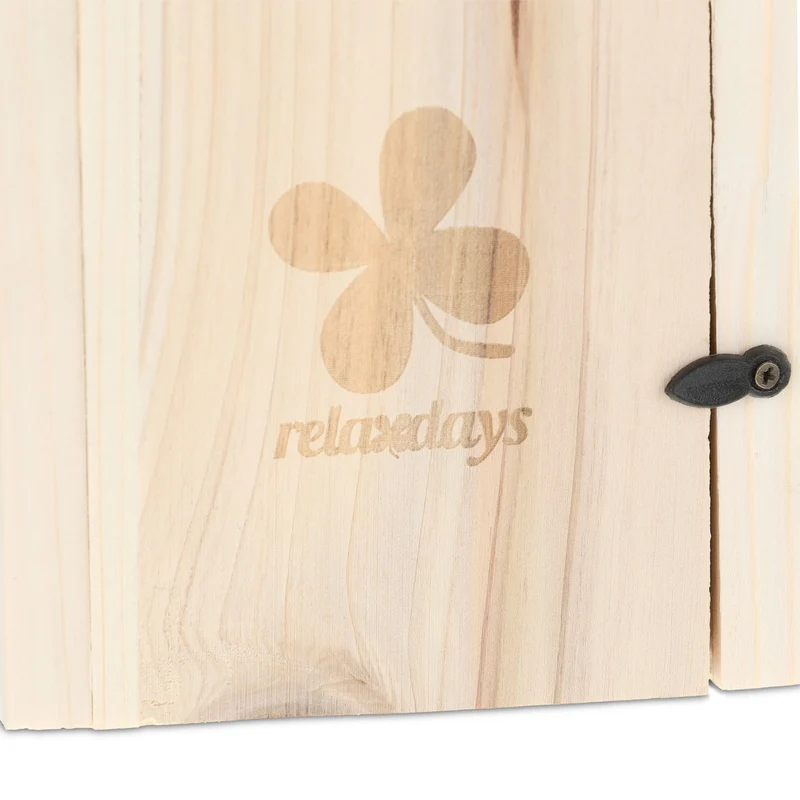 Nichoir pour oiseaux d'extérieur en bois de sapin 35 mm nettoyage facile design naturel 13_0012313