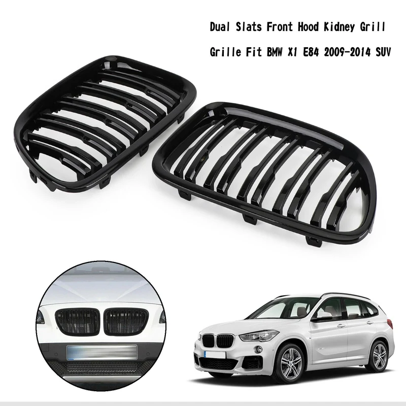 Grille Calandre BMW X1 E84 Noir Brillant 2009-2014
