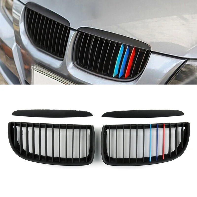 Grille Calandre Maille Noir Brillant BMW E90 Berline 2005-2008