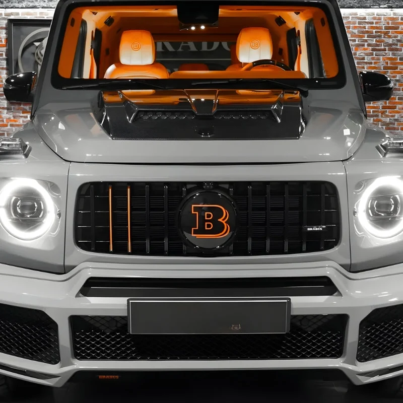 Logo Brabus Calandre Mercedes Classe C E GLC