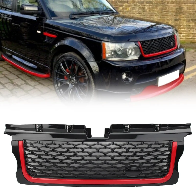Calandre Racing Range Rover Sport 2005-2009 Rouge Noir