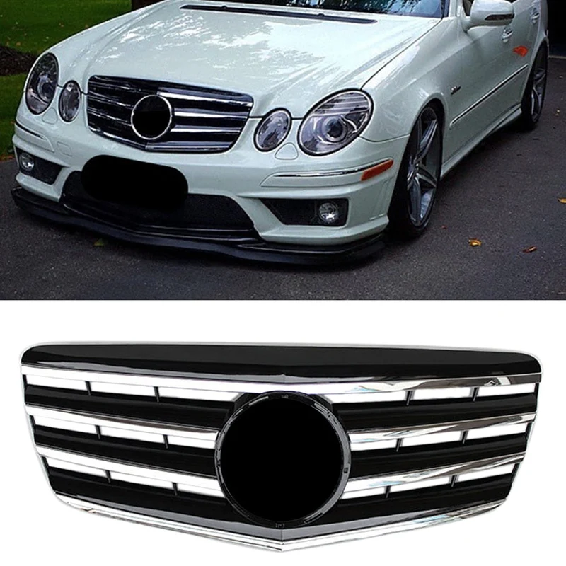 Calandre Premium Mercedes Classe E W211 Noir Chrome 2007-2009