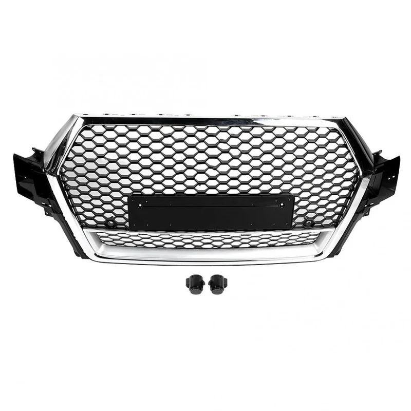 Calandre Nid d'Abeille Audi Q7 2016-2018 Noir Chrome