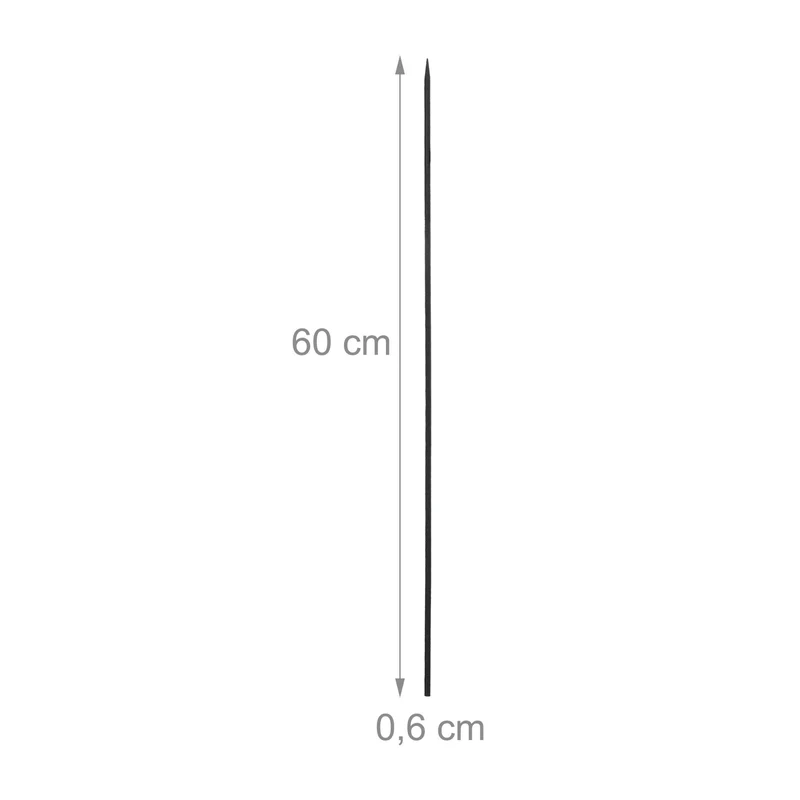 Lot de 50 tuteurs en bois pour légumes intérieur extérieur pratique 150 cm avec fil de fer en naturel 13_0012044