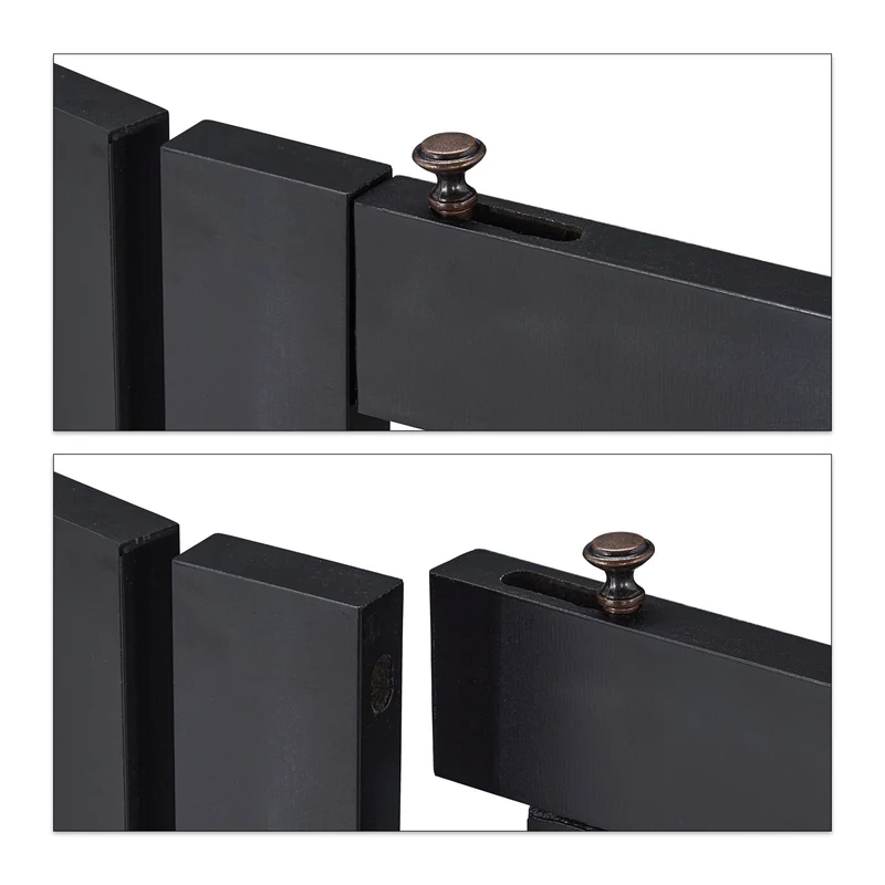Barrière de sécurité réglable pour animaux 92 x 78 x 2 cm utilisation intérieure anti-chutes design épuré en métal gris 13_0011297