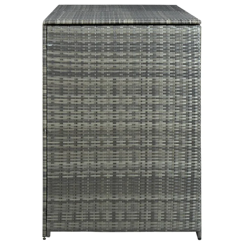Abri de poubelle double Résine tressée 148 x 77 x 111cm anthracite 02_0022381