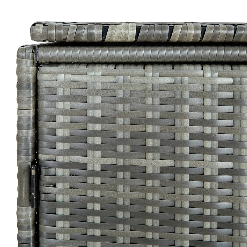 Abri de poubelle double Résine tressée 148 x 77 x 111cm anthracite 02_0022381