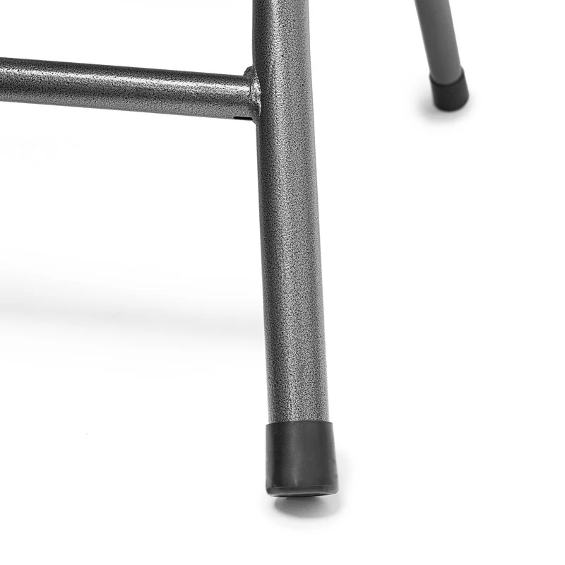 Table pliante rectangulaire jardin 74 x 121,5 x 61,5 cm facile à ranger design moderne en plastique gris 13_0009412