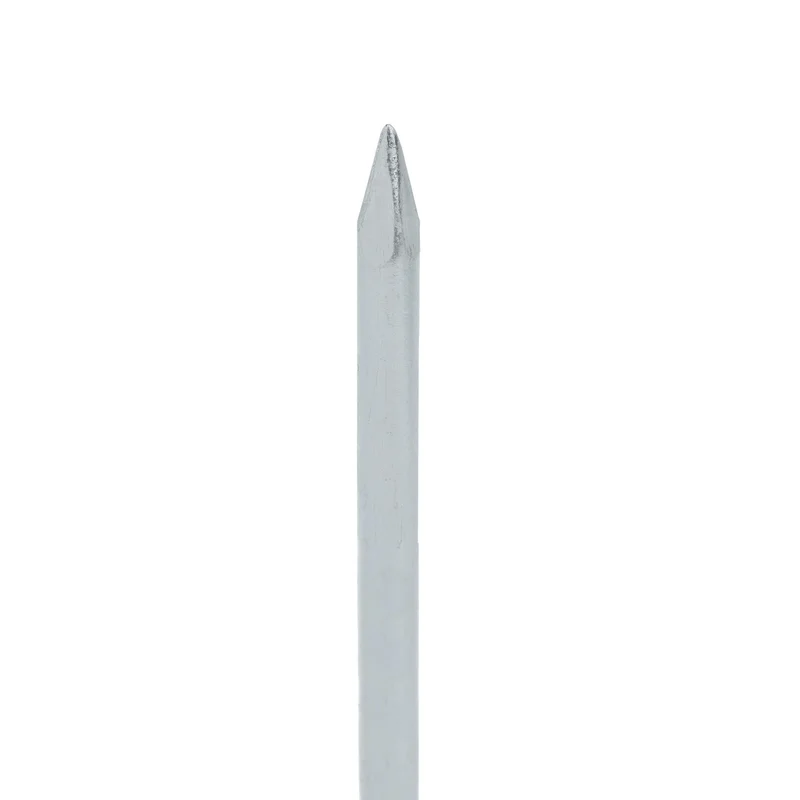 Lot de 12 piquets de tente en acier robuste pour sols durs et rocailleux 20 x 4 x 1,5 cm en acier inoxydable argenté 13_0010518