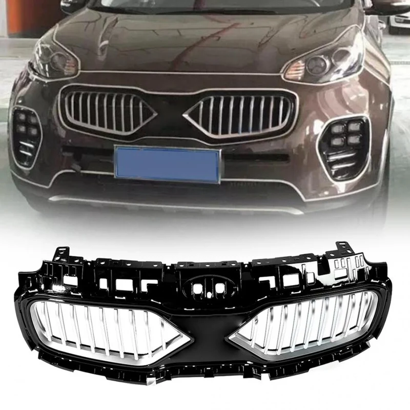 Calandre Premium Kia Sportage 2016-2017 Noir Chrome