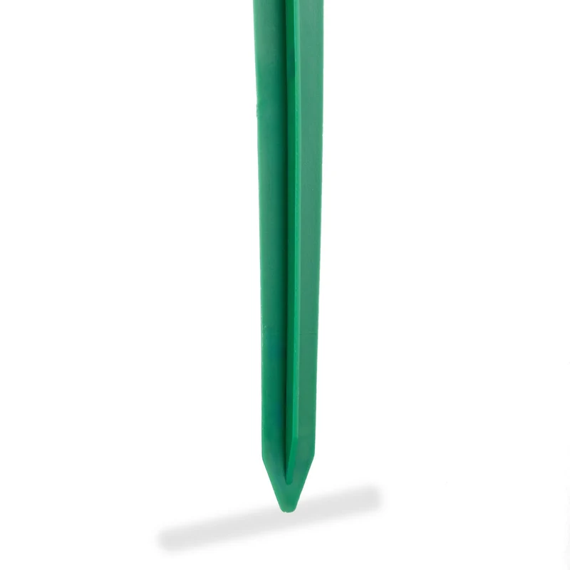 Lot de 6 piquets de fixation verts pour jardin et camping en plastique vert 13_0013925