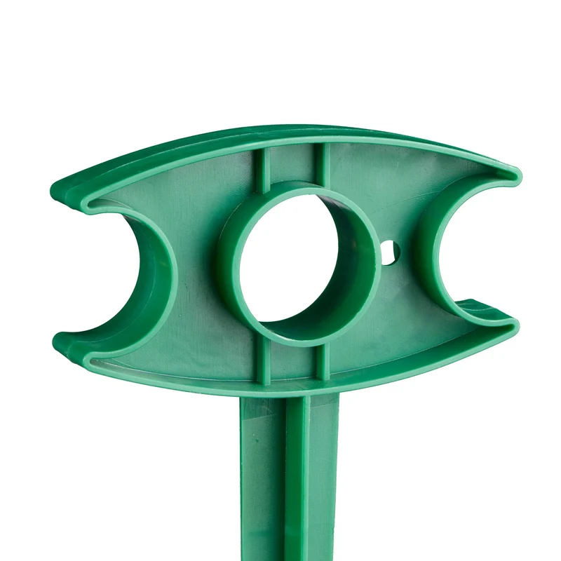 Lot de 6 piquets de fixation verts pour jardin et camping en plastique vert 13_0013925