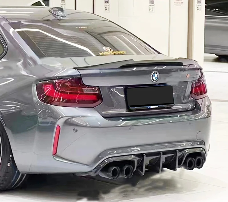 Diffuseur Arrière T.K Carbone Noir BMW M2 F87