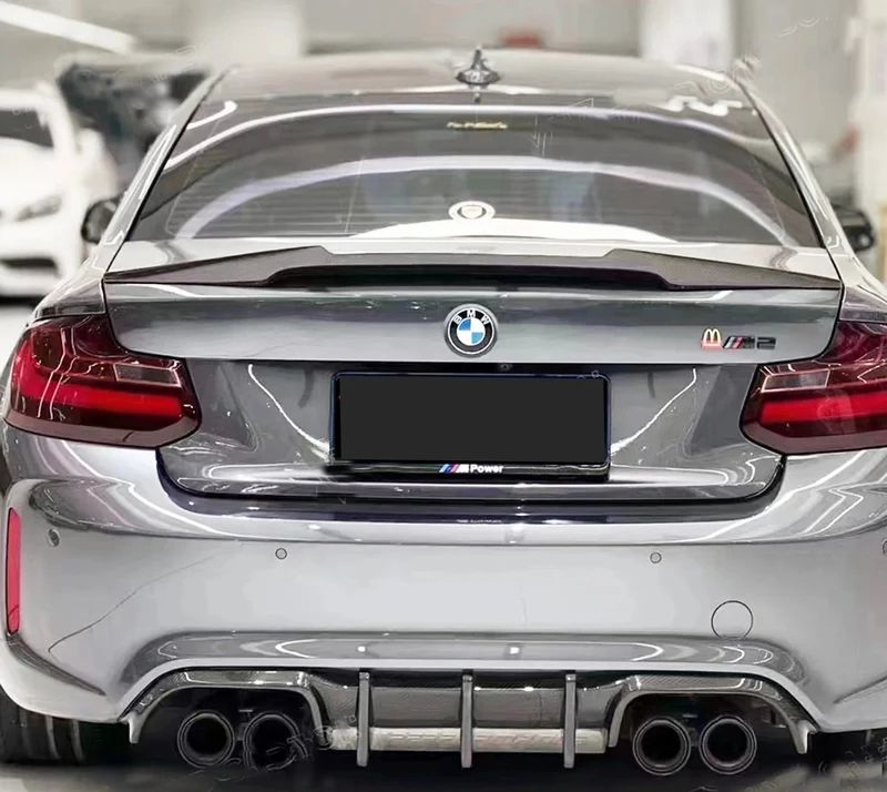 Diffuseur Arrière T.K Carbone Noir BMW M2 F87