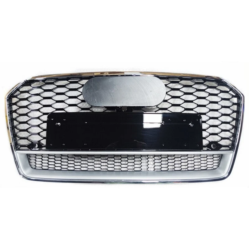 Calandre Honeycomb Audi S7 2016-2019 Embleme Noir Chrome