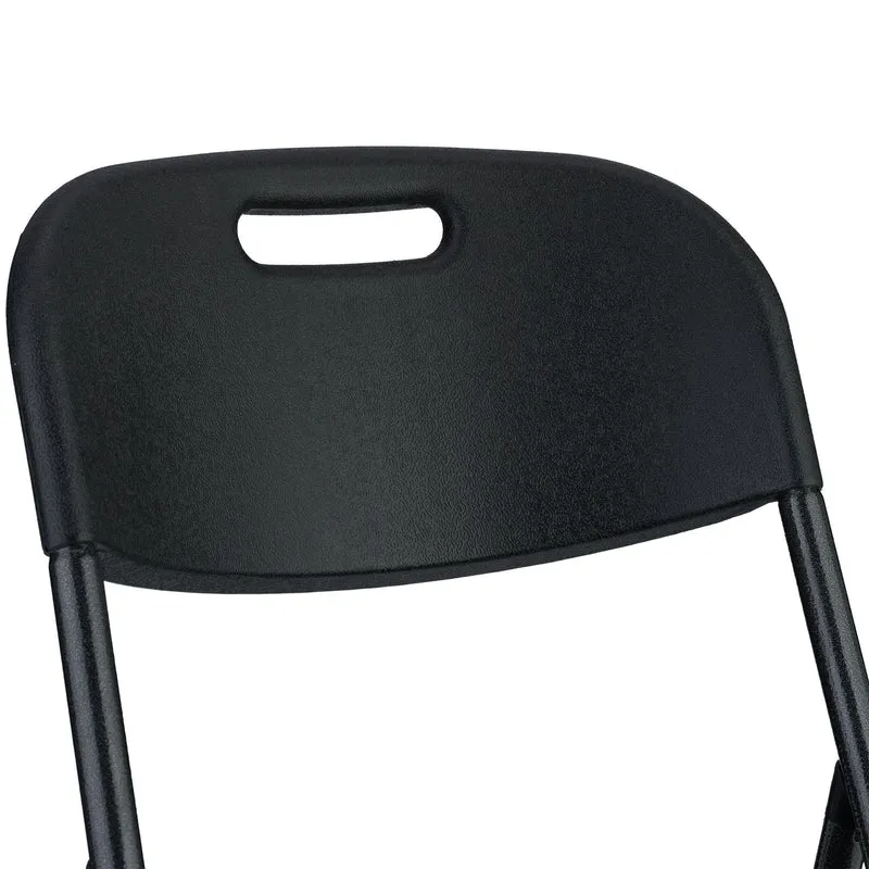Lot de 2 chaises de jardin pliantes pratiques pour balcon terrasse 87 x 45 x 52,5 cm en plastique vert 13_0015643