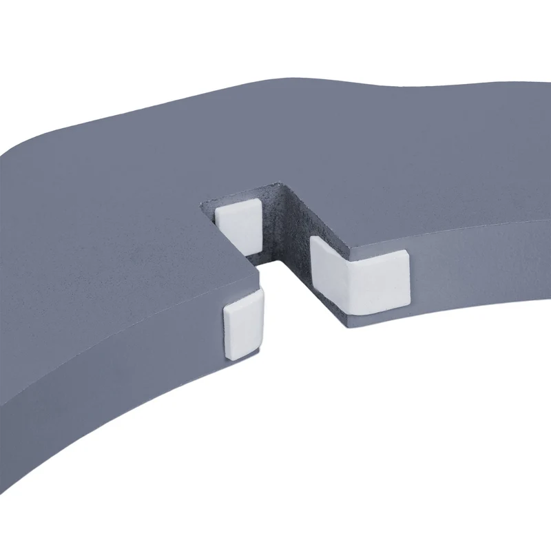 Barrière de sécurité réglable animaux domestiques 92 x 75 cm stabilité optimale ambiance cosy en métal gris 13_0011301