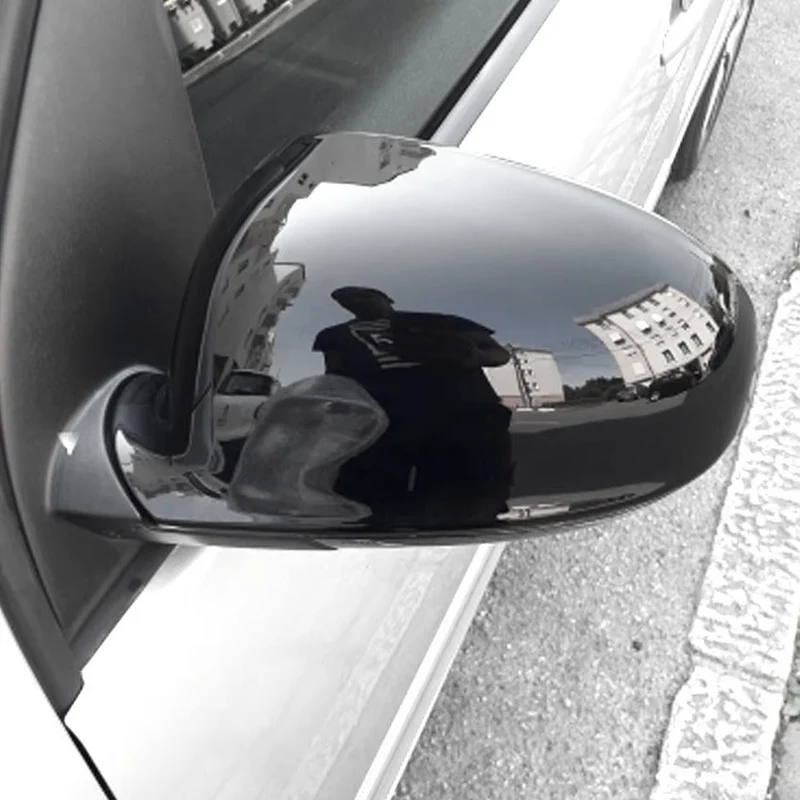 Coque Rétroviseur VW Golf 5 Noir Brillant Carbone