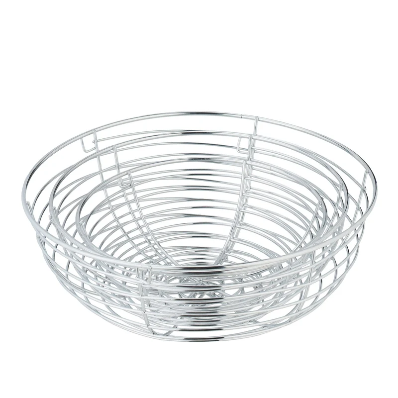 Étagère à fruits suspendue 3 niveaux peu encombrante style moderne cuisine en métal noir 13_0013791