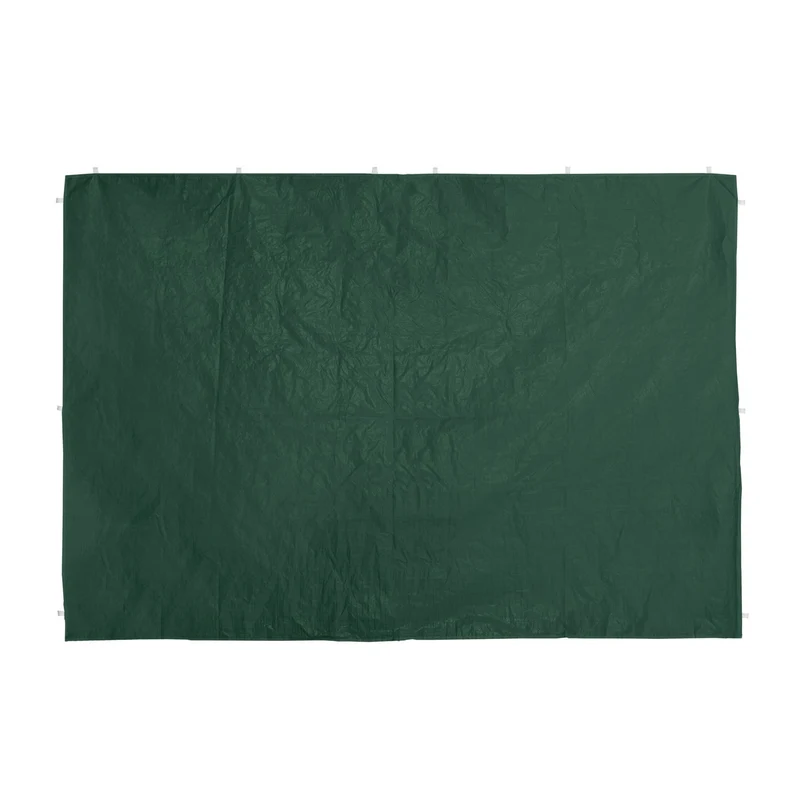 Lot de 2 parois latérales pour tonnelle jardin protection pluie vent soleil 200 x 180 cm en PE vert 13_0010634