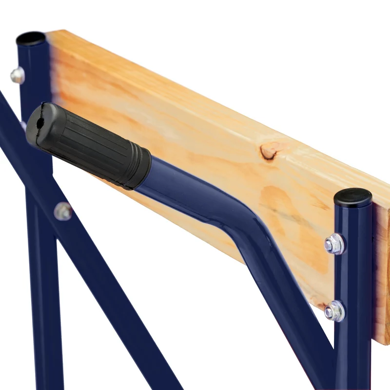 Support de transport pour moteur hors-bord 120 x 60 x 90 cm en acier bleu 13_0012989