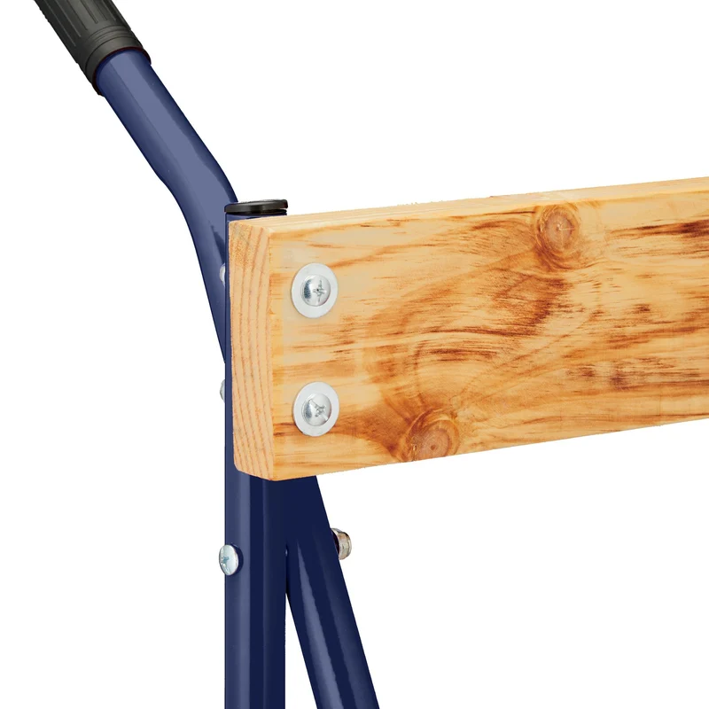 Support de transport pour moteur hors-bord 120 x 60 x 90 cm en acier bleu 13_0012989
