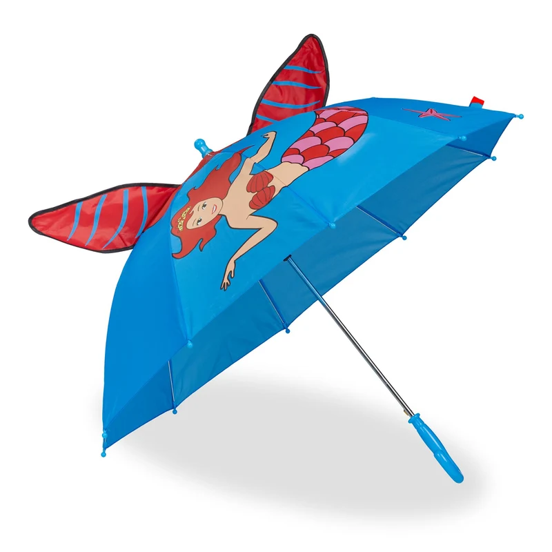Parapluie pour enfants compact facile à ouvrir motif coloré 50 x 70 cm en polyester multicolore 13_0013304