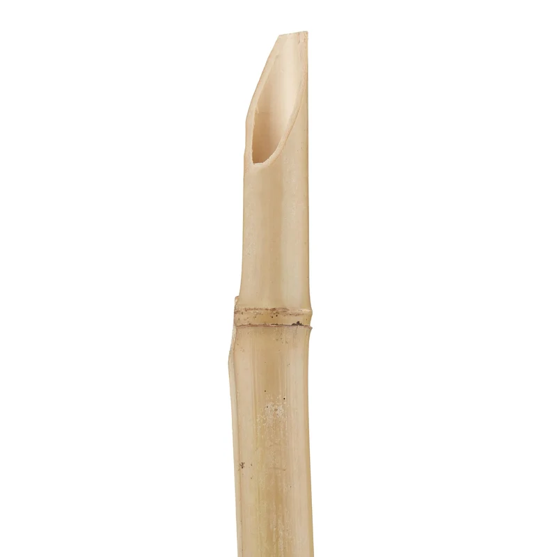 Lot de 12 torches de jardin décoratives éclairage d'ambiance 120 cm en bambou naturel 13_0012985