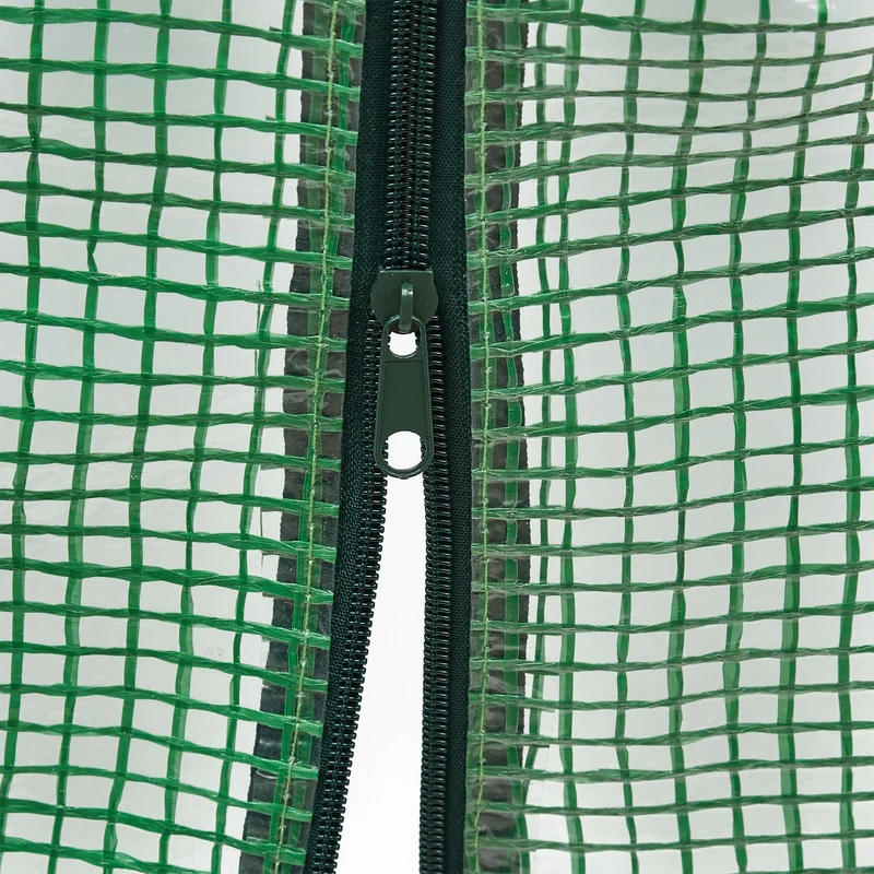 Serre tunnel de croissance jardin 700 x 300 x 200 cm protège plantes intempéries entretien facile en polyéthylène transparent 13_0012937