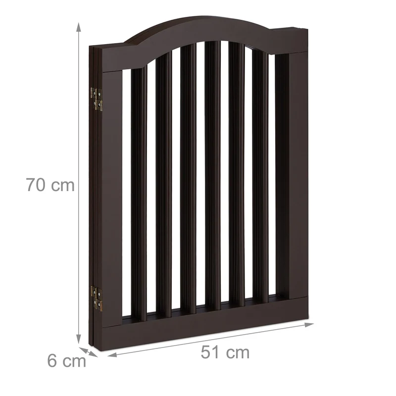Barrière de sécurité pliable pour chiens intérieur 70 x 80 cm protection optimale escalier cheminée en métal gris 13_0011300