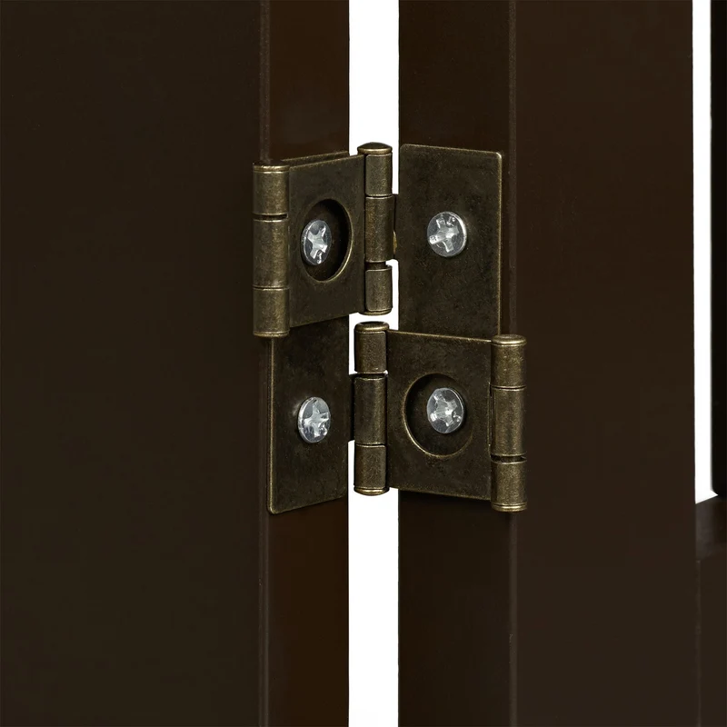 Barrière de sécurité pliable pour chiens intérieur 70 x 80 cm protection optimale escalier cheminée en métal gris 13_0011300
