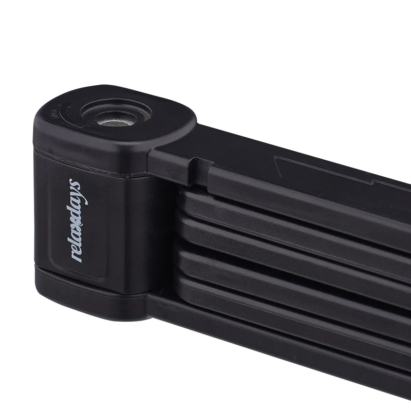 Antivol articulé pour vélo de course sécurisé 6 maillons en acier robuste avec support de transport en noir 13_0011773