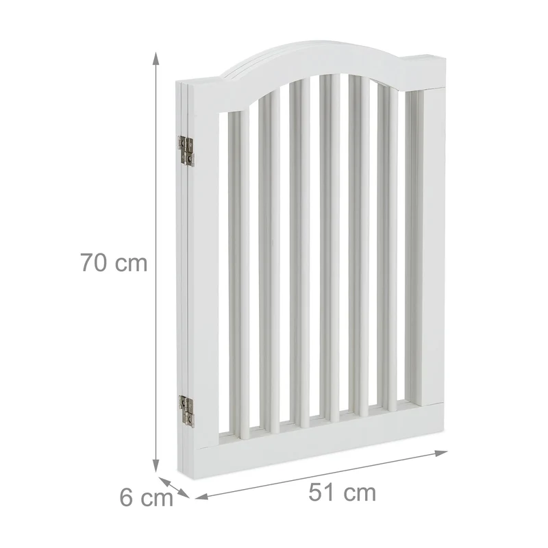 Barrière de sécurité pliable 70 x 3 x 60 cm protection animaux domestiques conseil sécurité en métal gris 13_0011299