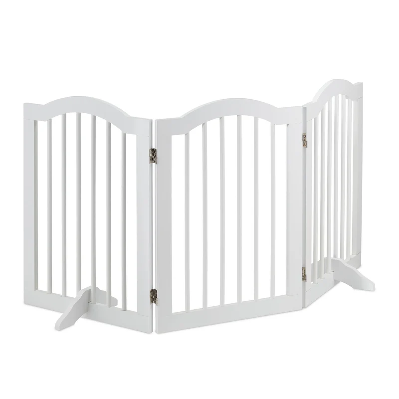 Barrière de sécurité pliable 70 x 3 x 60 cm protection animaux domestiques conseil sécurité en métal gris 13_0011299