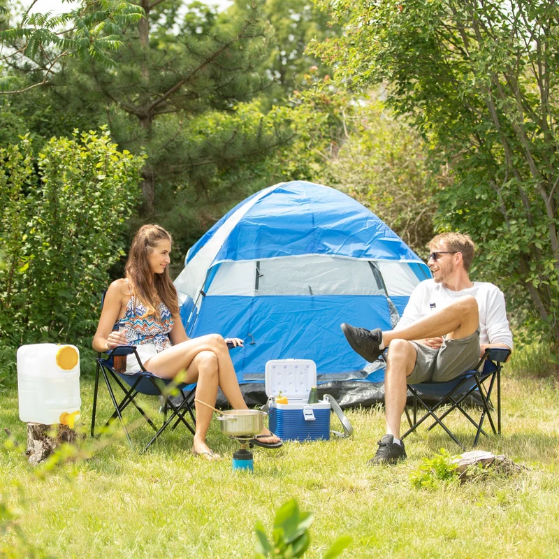 Bidon d'eau douce portable camping 38 x 22 x 39 cm avec robinet rotatif pratique en plastique blanc 13_0010601