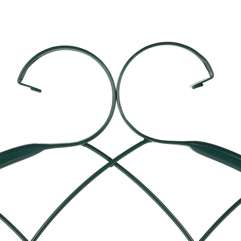 Lot de 2 tuteurs à tomates design vintage jardin 90 x 30 x 150 cm en métal vert 13_0012031