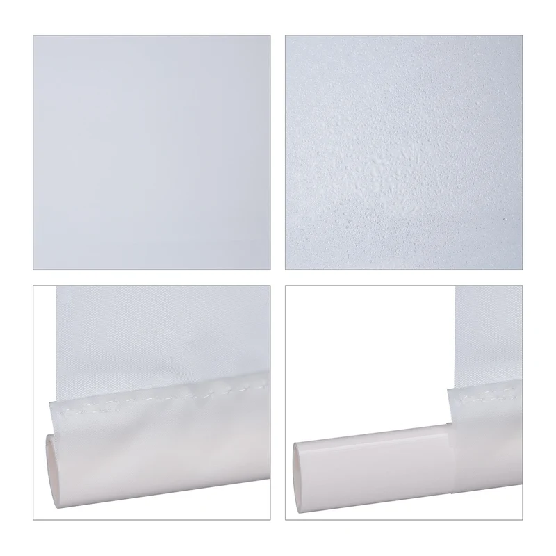 Store de baignoire moderne hydrofuge 60 x 240 cm design translucide en PVC blanc 13_0009858