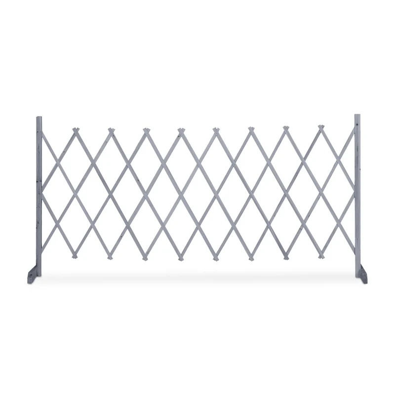 Tuteur extensible pour plantes grimpantes jardin 50 x 50 x 150 cm en bois de sapin gris 13_0013986